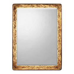 John Richard Gilded Oak Lighted Mirror - Rectangular